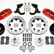 Load image into Gallery viewer, Wilwood Dynapro 6 Front Hub Kit 12.19in Drilled Red 55-57 Chevy
