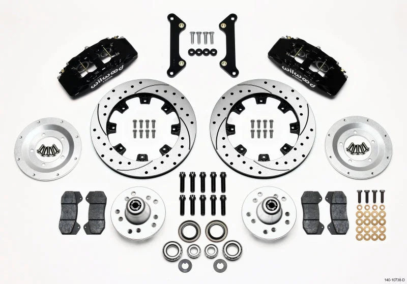 Wilwood Dynapro 6 Front Hub Kit 12.19in Drilled fits 1970 1973-1978 Buick / Cadillac / Chevrolet / Chevrolet Camaro