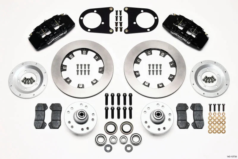 Wilwood Dynapro 6 Front Hub Kit 12.19in Psgr. Car Spindle fits 1937-1948 Ford