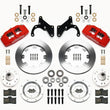 Load image into Gallery viewer, Wilwood Dynapro 6 Front Hub Kit 12.19in Red 69-70 Impala Drum/Disc 69-82 Vette