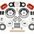Load image into Gallery viewer, Wilwood Dynapro Dust-Boot Front Kit 11.00in Drilled Red Disc &amp; Drum Spindle fits 1970 Ford Maverick / 1965-1969 Ford Musta...