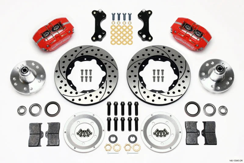 Wilwood Dynapro Dust-Boot Front Kit 11.00in Drilled-Red WWE ProSpindle