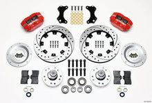 Load image into Gallery viewer, Wilwood Dynapro Dust-Boot Front Kit 12.19in Drilled-Red WWE ProSpindle
