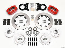 Load image into Gallery viewer, Wilwood Dynapro Dust-Boot Front Kit 12.19in Red Disc &amp; Drum Spindle fits 1970 Ford Maverick / 1965-1969 Ford Mustang / 196...
