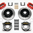Load image into Gallery viewer, Wilwood Dynapro Dust-Boot P/S Park Brake Kit Drilled Red Big 2.36in Offset fits Ford