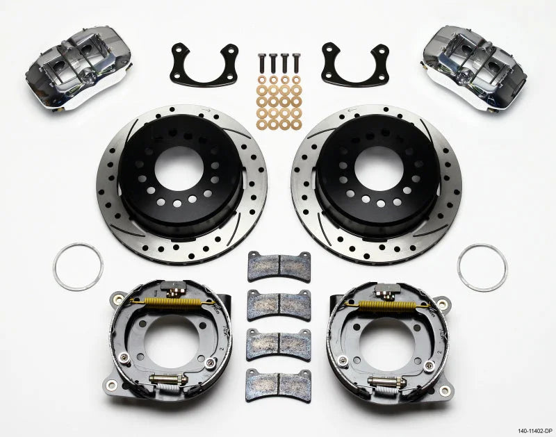 Wilwood Dynapro Low-Profile 11.00in P-Brake Kit Drill-Pol New 2.36in Offset fits Ford