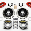 Load image into Gallery viewer, Wilwood Dynapro Low-Profile 11.00in P-Brake Kit Drill-Red 2.36in Off w/Snap Ring Bearing fits Mopar / Dana
