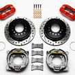Load image into Gallery viewer, Wilwood Dynapro Low-Profile 11.00in P-Brake Kit Drill-Red 8.8 w/2.50in Offset-5 Lug fits Ford