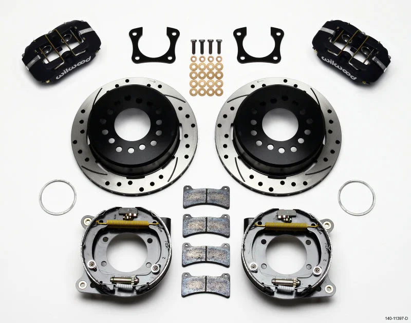 Wilwood Dynapro Low-Profile 11.00in P-Brake Kit Drilled Ends 2.81in Offset fits 1958-1964 Oldsmobile / Pontiac