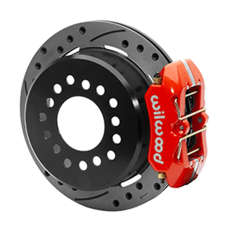 Wilwood Dynapro Low-Profile 11.00in P-Brake Kit Dust Seal 2.36in Offset - Drilled Red - Main Product View