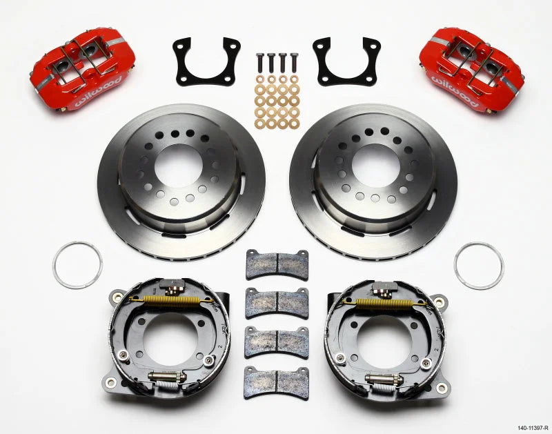 Wilwood Dynapro Low-Profile 11.00in P-Brake Kit - Red Ends 2.81in Offset fits 1958-1964 Oldsmobile / Pontiac