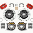 Load image into Gallery viewer, Wilwood Dynapro Lug Mount P/S P-B Kit Drilled-Red Small 2.36in Off 5 x 5.50 fits Ford Bronco