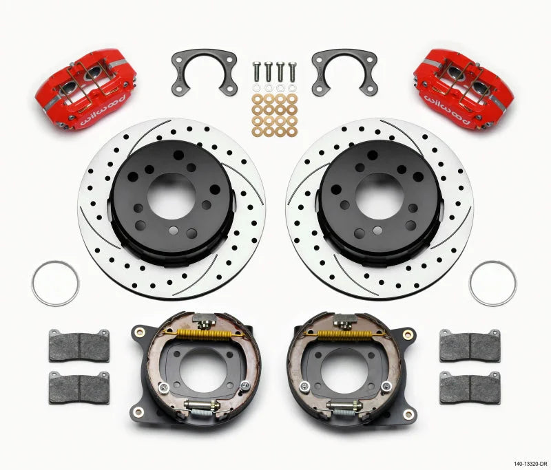 Wilwood Dynapro Lug Mount P/S P-B Kit Drilled-Red Small 2.36in Off 5 x 5.50 fits Ford Bronco