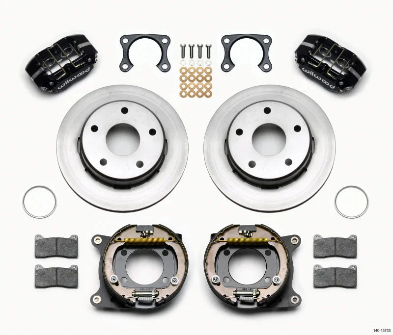Wilwood Dynapro Lug Mount P/S Park Brake Kit 2.00in Off 5 x 5.50 fits Ford Bronco