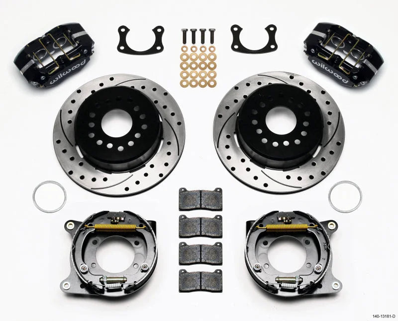 Wilwood Dynapro Lug Mount P/S Park Brake Kit Drilled New 2.50in Offset fits Ford