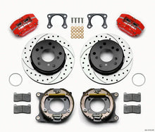 Load image into Gallery viewer, Wilwood Dynapro Lug Mount P/S Park Brake Kit Drilled Red Big 2.00in Off 5 x 5.50 fits Ford Bronco