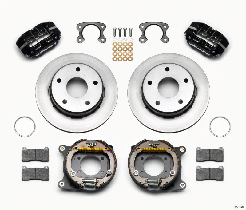 Wilwood Dynapro Lug Mount P/S Park Brake Kit Small 2.36in Off 5 x 5.50 fits Ford Bronco