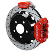 Load image into Gallery viewer, Wilwood Dynapro Radial / MC4 Rear Kit 12.88 Drilled &amp; Slotted Red 2015 Ford Mustang w/Lines