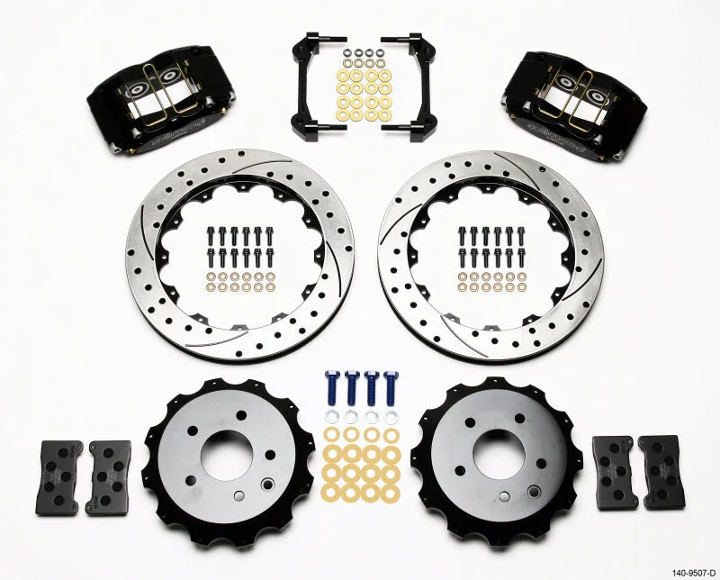 Wilwood Dynapro Radial Rear Kit 13.00in Drilled fits 2003-2008 Infiniti G35 / 2008-2012 Infiniti G37 / 2003-2009 Nissan 35...