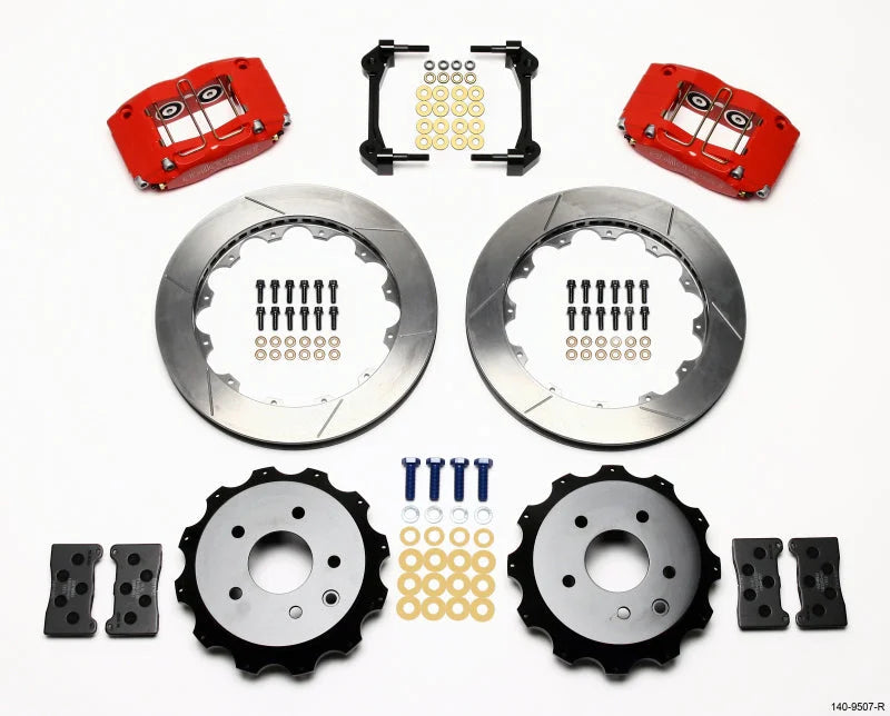 Wilwood Dynapro Radial Rear Kit 13.00in Red fits 2003-2008 Infiniti G35 / 2008-2012 Infiniti G37 / 2003-2009 Nissan 350Z /...