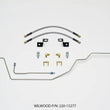 Load image into Gallery viewer, Wilwood Flexline Kit 14 inch -3 M10-1.0 IF 1/8 NPT 90 Deg w/tubing