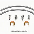 Load image into Gallery viewer, Wilwood Flexline Kit 18 inch -3 3/8-24 IF 1/8 NPT Straight
