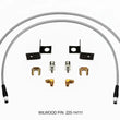 Load image into Gallery viewer, Wilwood Flexline Kit 30 inch -3 3/8-24 IF 1/8 NPT 90 Degree - Side View