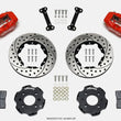 Load image into Gallery viewer, Wilwood Forged Dynalite Front Hat Kit 11.00in Drilled Red Integra/Civic w/Fac.240mm Rtr