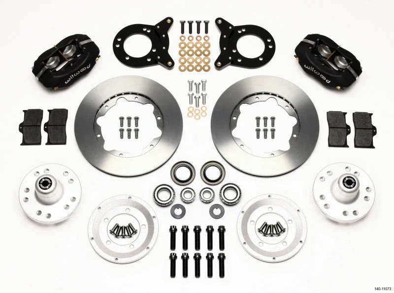 Wilwood Forged Dynalite Front Kit 11.00in Disc & Drum Spindle fits 1970-1974 Ford Maverick / 1970-1973 Ford Mustang / 1971...