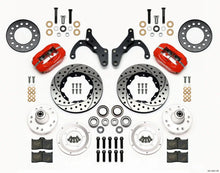 Load image into Gallery viewer, Wilwood Forged Dynalite Front Kit 11.00in Drill-Red -Drum Spindle fits 1965-1968 Chevrolet Bel Air / 1967-1968 Chevrolet C...