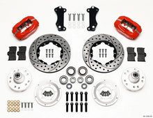 Load image into Gallery viewer, Wilwood Forged Dynalite Front Kit 11.00in Drill-Red Heidts Tri -5 2 inch Drop Spindle fits 1955-1957 Chevrolet Bel Air / 1...
