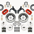 Load image into Gallery viewer, Wilwood Forged Dynalite Front Kit 11.00in Drill-Red 69-70 Impala Drum/Disc 69-82 Vette