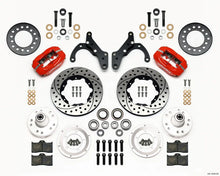 Load image into Gallery viewer, Wilwood Forged Dynalite Front Kit 11.00in Drill-Red 69-70 Impala Drum/Disc 69-82 Vette