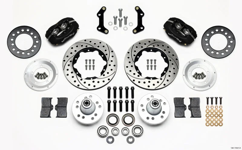 Wilwood Forged Dynalite Front Kit 11.00in Drilled CDP B & E Body-Disc fits 1970-1972 Dodge Challenger / Charger / Coronet ...