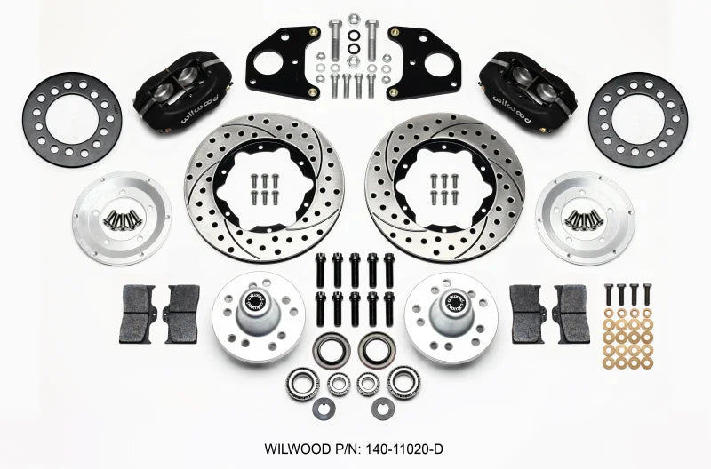 Wilwood Forged Dynalite Front Kit 11.00in Drilled CDP B & E Body-Drum fits 1970-1972 Dodge Challenger / 1970 1971 Dodge Ch...