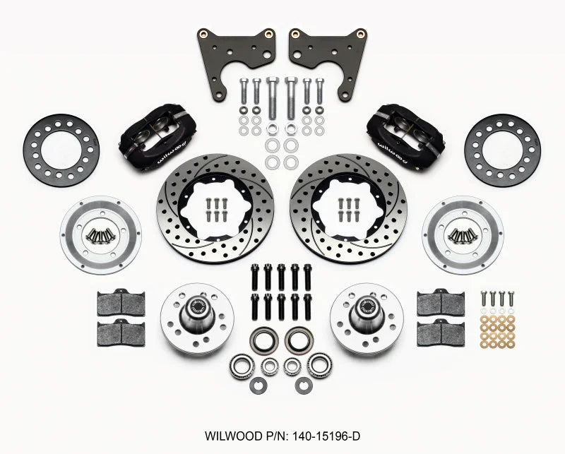 Wilwood Forged Dynalite Front Kit 11.00in Drilled CDP C Body -Drum fits 1965-1971 Chrysler 300 / 1965-1971 Chrysler New Yo...
