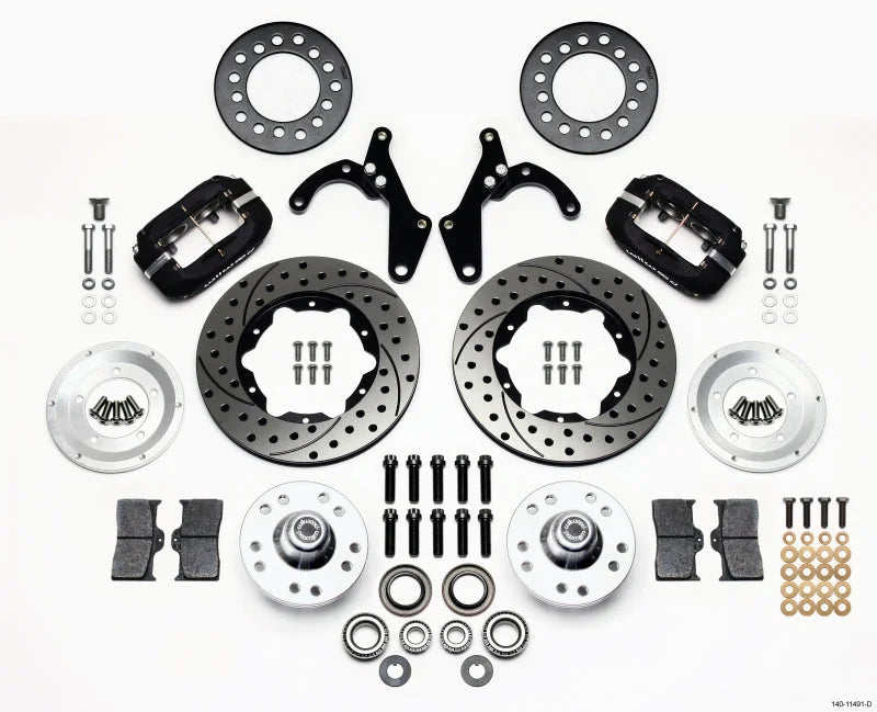 Wilwood Forged Dynalite Front Kit 11.00in Drilled fits 1955-1957 Chevrolet Bel Air / 1955-1956 Chevrolet Bel Air Beauville