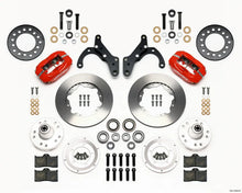 Load image into Gallery viewer, Wilwood Forged Dynalite Front Kit 11.00in Red 69-70 Impala Drum/Disc 69-82 Vette