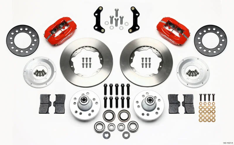 Wilwood Forged Dynalite Front Kit 11.00in Red CDP B & E Body-Disc fits 1970-1972 Dodge Challenger / Charger / Coronet / Pl...