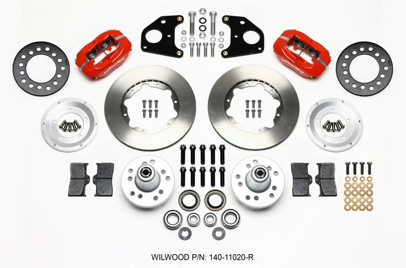 Wilwood Forged Dynalite Front Kit 11.00in Red CDP B & E Body-Drum fits 1970-1972 Dodge Challenger / 1970 1971 Dodge Challe...