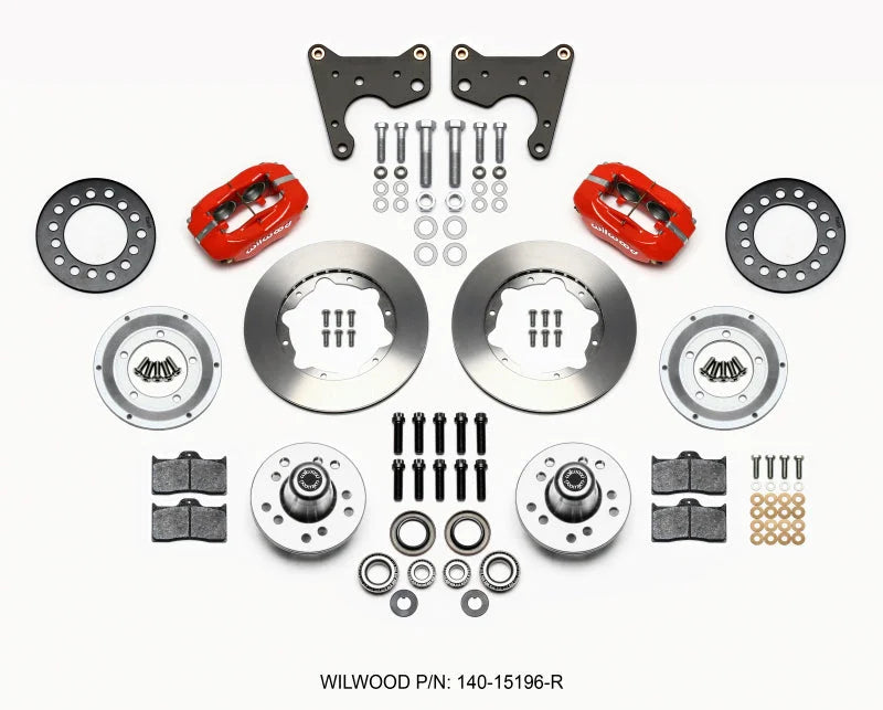 Wilwood Forged Dynalite Front Kit 11.00in Red CDP C Body -Drum fits 1965-1971 Chrysler 300 / 1965-1971 Chrysler New Yorker...