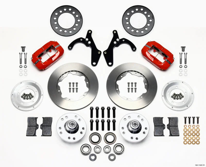 Wilwood Forged Dynalite Front Kit 11.00in Red fits 1955-1957 Chevrolet Bel Air / 1955-1956 Chevrolet Bel Air Beauville