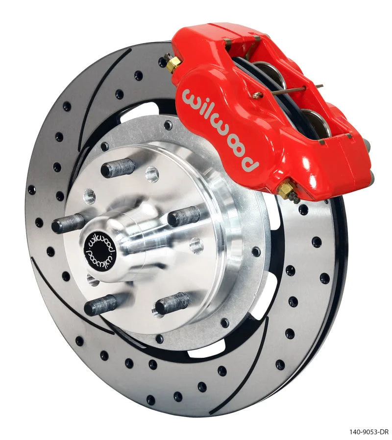 Wilwood Forged Dynalite Front Kit 12.19in Drilled Red fits 1984 Buick Electra / 1979-1983 Buick Estate WAGON / 1979-1981 1...