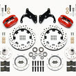 Load image into Gallery viewer, Wilwood Forged Dynalite Front Kit 12.19in Drilled Red 65-68 Chevy Impala -Drum Spindle