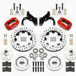 Load image into Gallery viewer, Wilwood Forged Dynalite Front Kit 12.19in Drilled Red 69-70 Impala Drum/Disc 69-82 Vette