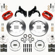 Load image into Gallery viewer, Wilwood Forged Dynalite Front Kit 12.19in Red 65-68 Chevy Impala -Drum Spindle
