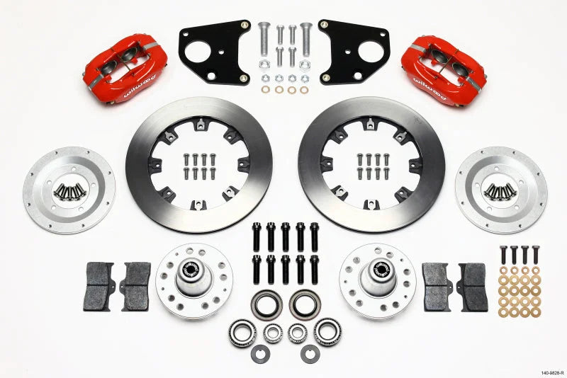Wilwood Forged Dynalite Front Kit 12.19in Red B & E Body-Drum fits 1970-1972 Dodge Challenger / 1970 Dodge Challenger R/T ...