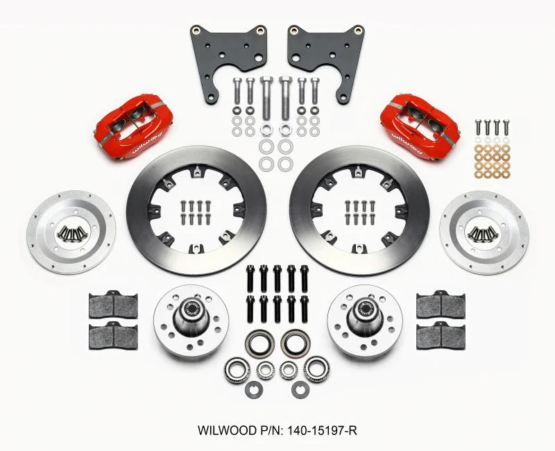 Wilwood Forged Dynalite Front Kit 12.19in Red C Body -Drum fits 1965-1971 Chrysler 300 / 1965-1971 Chrysler New Yorker / 1...