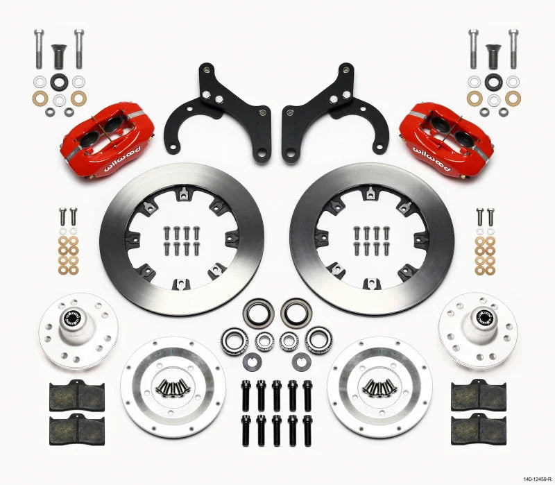 Wilwood Forged Dynalite Front Kit 12.19in Red fits 1959-1964 Chevrolet Bel Air / 1959-1964 Chevrolet Impala