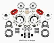 Load image into Gallery viewer, Wilwood Forged Dynalite-M Front Kit 10.75in Drilled Red fits 1950-1955 Mg Td / Tf